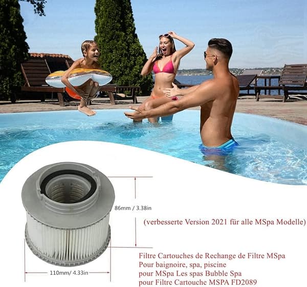 Dewenwils udskiftningsfilter til Ms-pa FD2089 Kompatibel med DXGHC