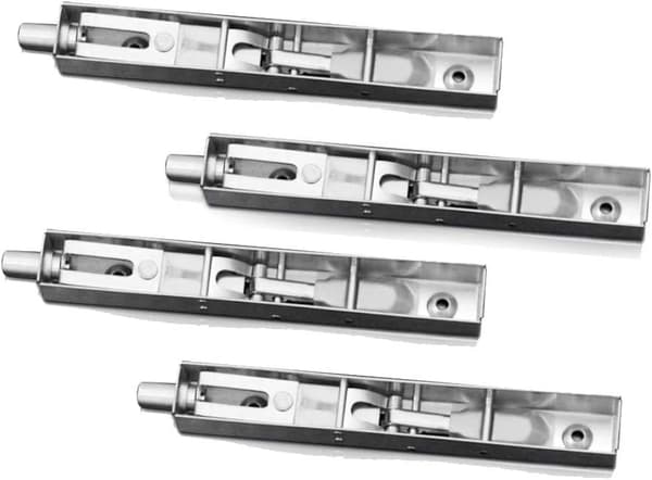 4-pack (2 par) Dörrspolbult, Skjutbult, Dold Bult