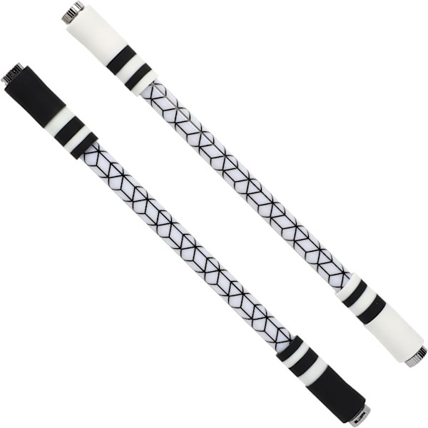 2-pack roterande pennor med randig design, LED-roterande pennor, Stud