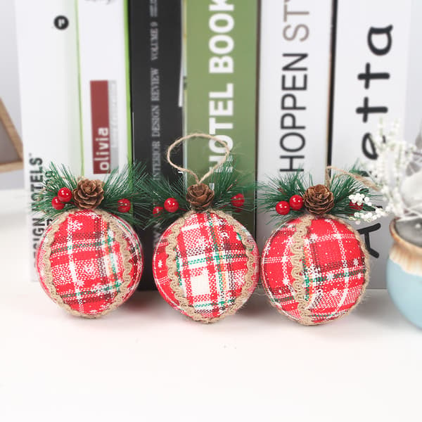 Buffalo Plaid Rustic Joulukuusikoristeet, Sha