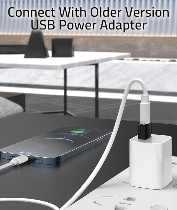 USB A - USB C -sovitin Musta