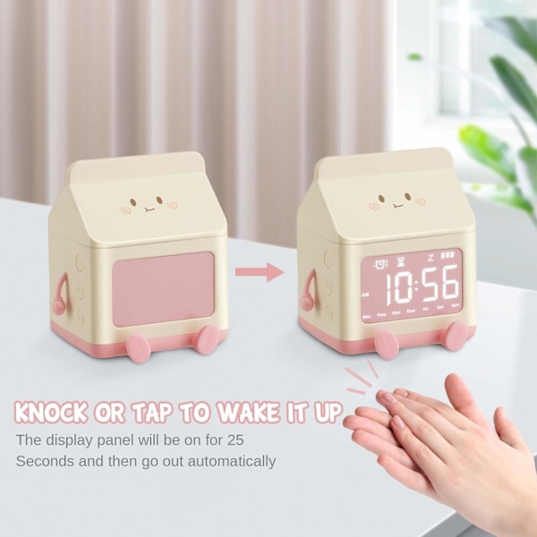 Barnalarmklocka, LED Digital Alarmklocka för Barn, DXGHC