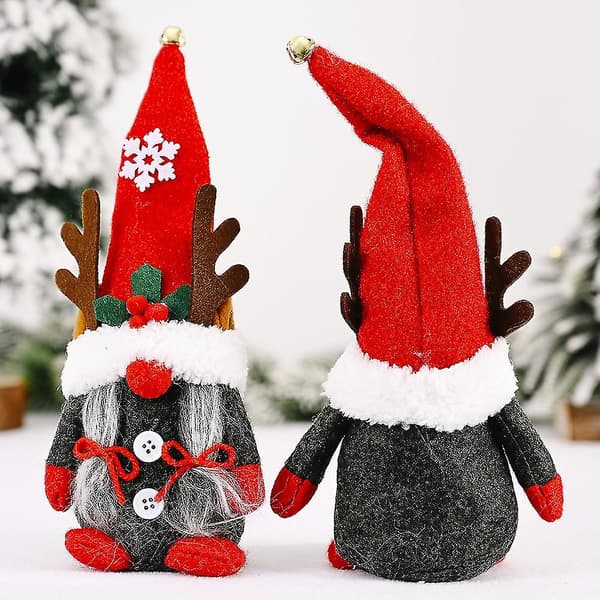 Rendekorations-jultomtar, handgjord Tomte-figur DXGHC