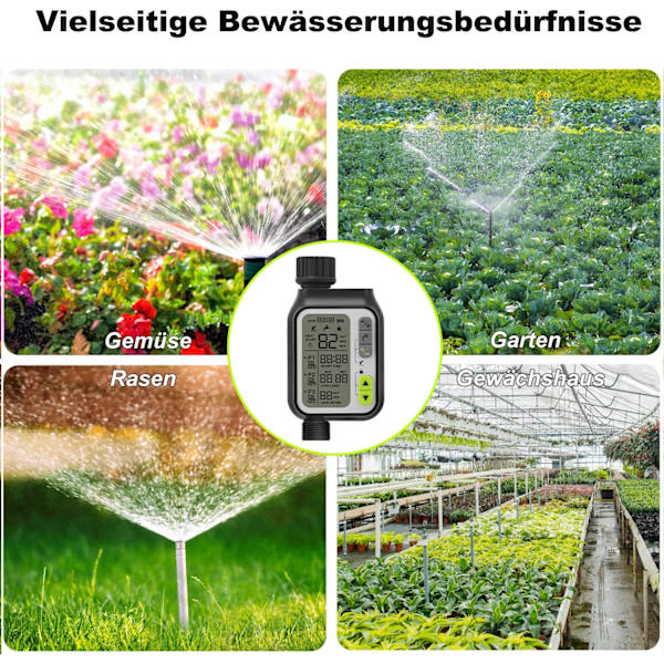 Bevattningsprogrammerare - 3 separata bevattningsprogram - Regnsensor