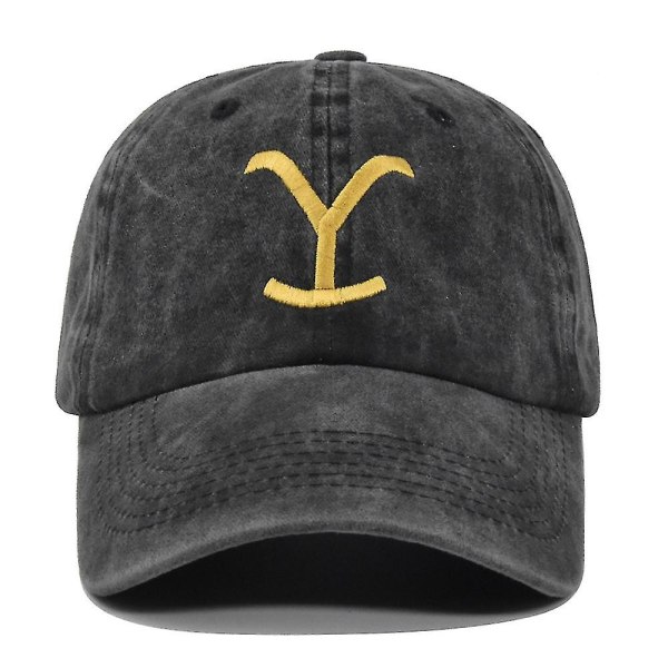 Yellowstone Dutton Ranch Vintage Baseball Cap Justerbar Vasket Distressed