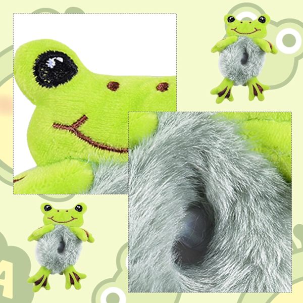 Plush Hårband Söt Grön Groda Hårband Plush Hårrep Groda DXGHC