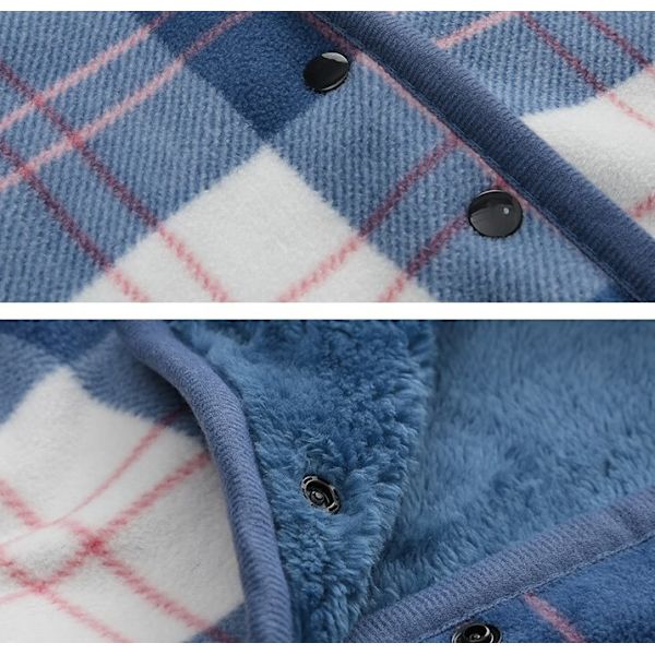 Polar fleece nappekappe tæppe dobbeltlags tykkere tæppe blød