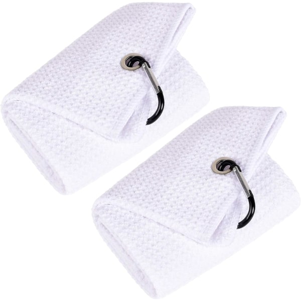 Tri-Fold golfhåndkle - Premium mikrofiberstoff - preget mønster