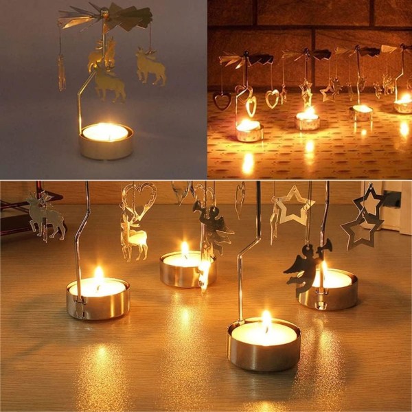 Lysestager Julelysestager, Guld Metal Lysestager, DXGHC