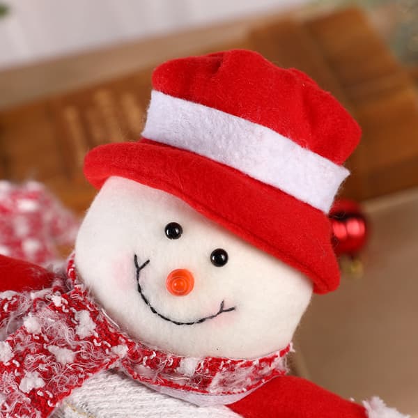 3 julserie Apple-låda kreativ stickning tomte snögubbe C