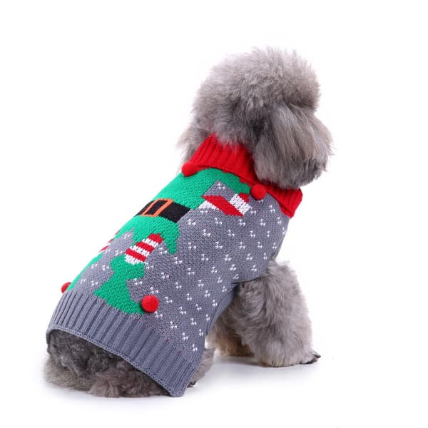 Hunde sweater med benstriber, høj sweater til hund, Chris