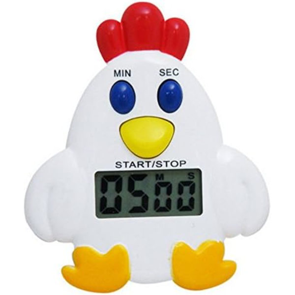 Kjøkkentimer, LCD Digital Timer, Nedtellingstimer i Kyllingform