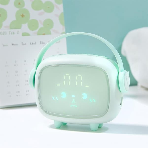 Digitaalinen herätyskello lapsille, auringonnousun simulaattori, Time Angel Led Al