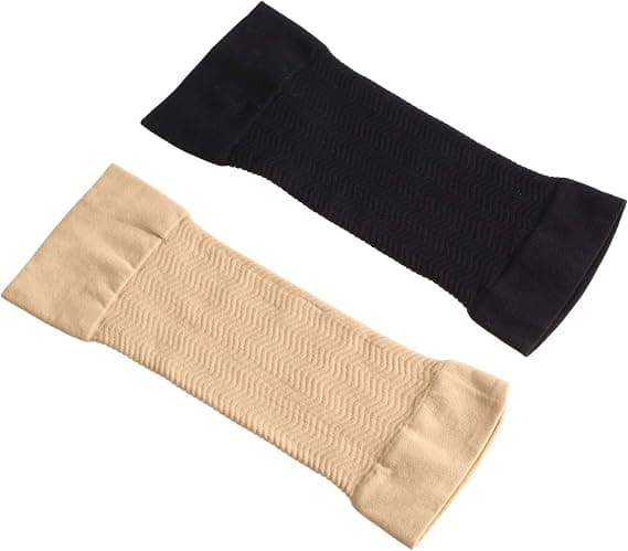 2 Par Armstrumpor för Slankare Armar Elastiska Kompressionsarmband