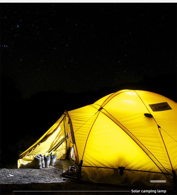 Campinglys Udendørs solenergi nødsituation lys Multifunktionelt telt