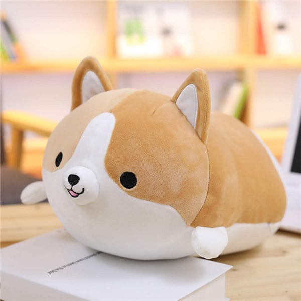 Söt Corgi Plyschdjur, Kawaii Hund Mjuk Kudde