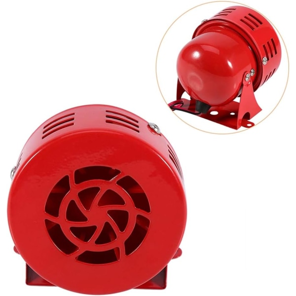 Sirene Alarm 220v Kraftig eksteriør, Sirene Alarm 120db, Red Moto