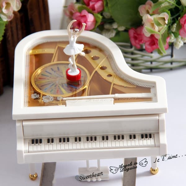 1 Pack Dansande Flickas Pianomusikask Spinning Ballet Uppdragsverk