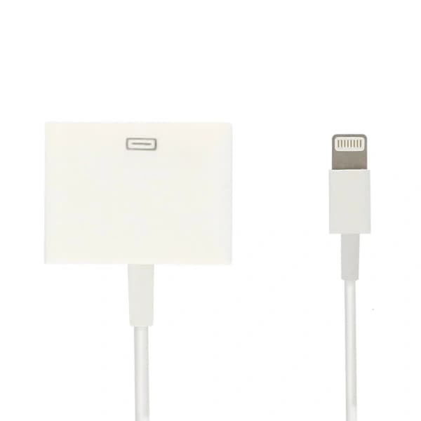 Belysningsadapterkabel til 30-pin opladning og synkronisering hvid iPhone,D