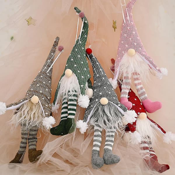 Tomte Julgransprydnader LED Ljus Tomte Ljus Jultomte Cla DXGHC