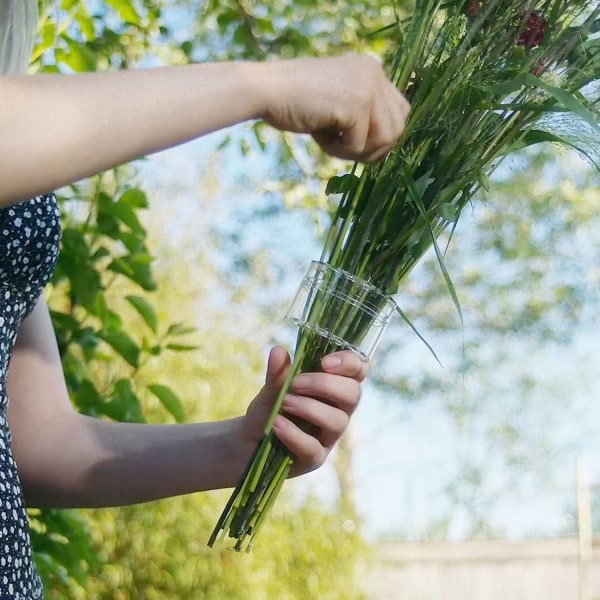 2 kpl 2024 Uusi spiraali Ikebana varrenpidin - Spiraali varrenpidin kukille, kimppukierrettäjä kukka-asetelmiin, Elega