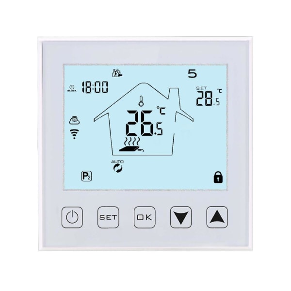 LCD touch Tuya intelligent wifi temperaturkontroll elektrisk W