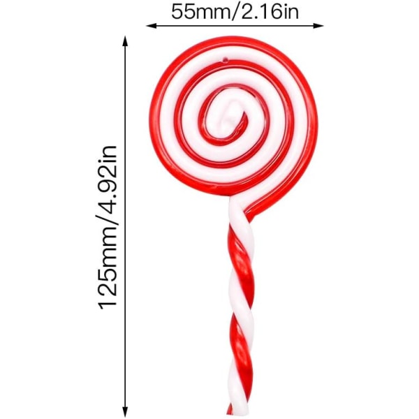 8 kpl Joulutikkarin Koristeita Candy Cane Joulukoriste DXGHC