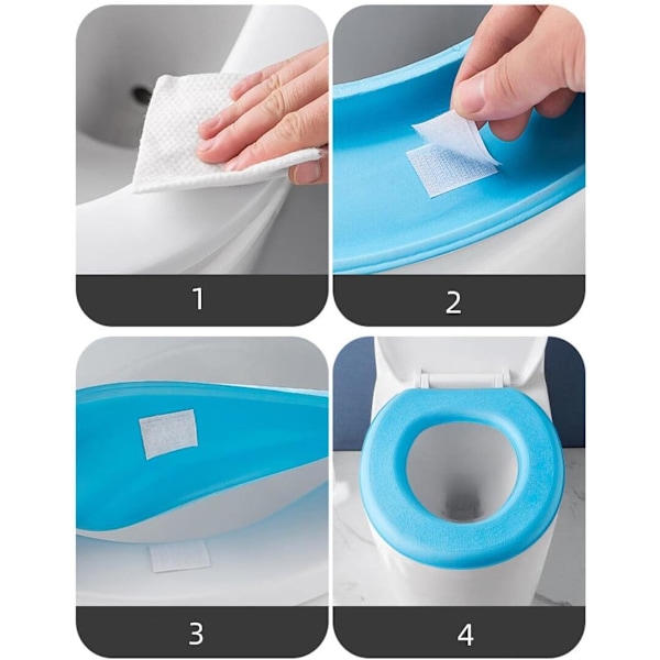 3-pack Mjuka Toalettlock, Vattentäta, Tvättsbara, Tjocka, DXGHC