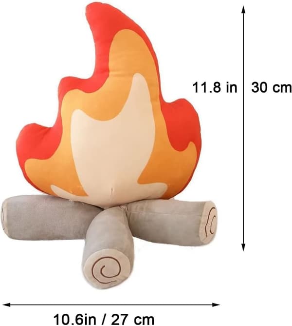 Simuloitu Leirinuotioplushtyyny, Liekki Täytetty Plush-lelu Roo DXGHC