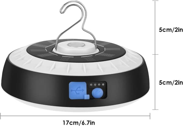 Solcelled Campinglykt, Magnetisk Teltslampe Vanntett Campinglys