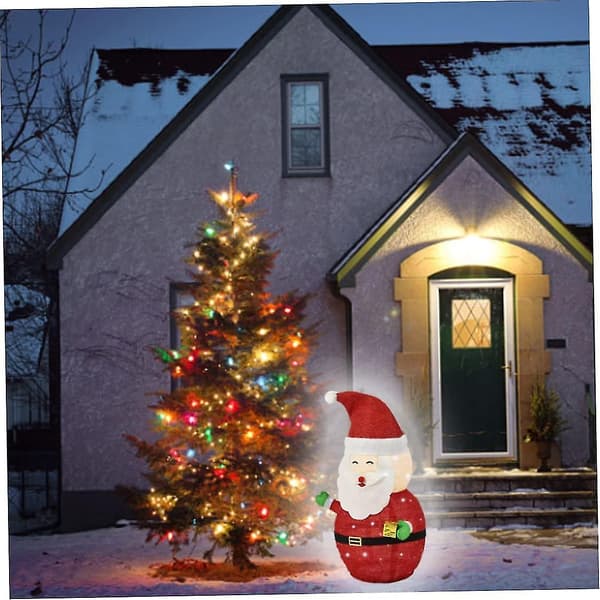 Belyst Jultomte Hopfällbar Batteridriven Tomte DXGHC