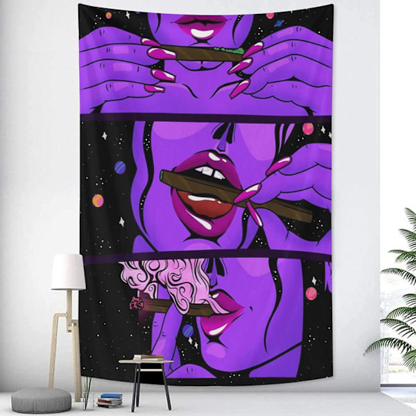 Hippie Vægtapetserier Stor Mysterie Tapestry Soveværelse Kollegieværelse T