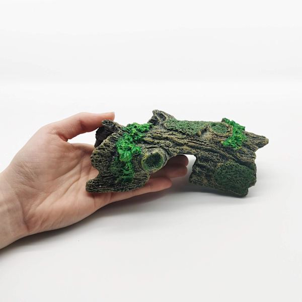 Akvarium Hul Træstamme, Lille Kunstig Polyresin Drivtømmer