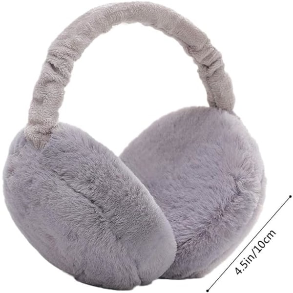 Gray Earmuffs Women Winter Earmuffs Anti Cold Earmuffs Plush  DXGHC