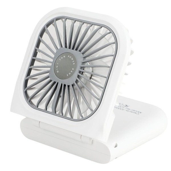 Bærbar Mini Fan Usb Genopladelig Med Power Bank Håndholdt Fan D