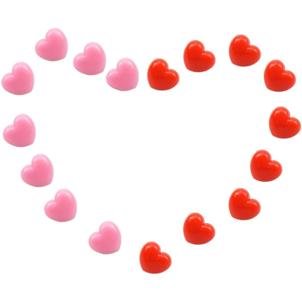 100 stk. Hjerte Push Pins, Søde Push Pins Dekorative Rosa Pins Tegning
