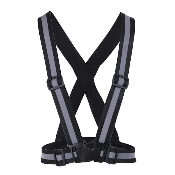 2-pack - Reflexsele för vuxna och barn / Reflexväst – Reflex Svart one size