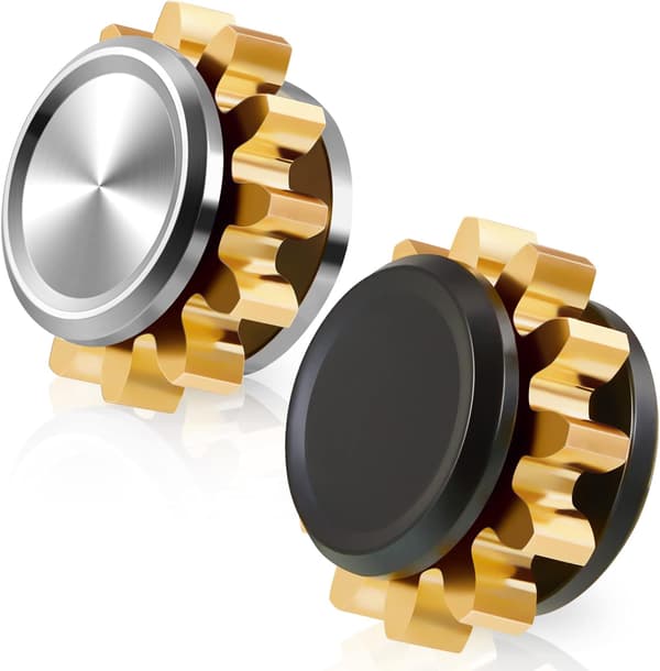 2 stycken kopparväxel metallspinnleksak liten fidgetleksak solid met