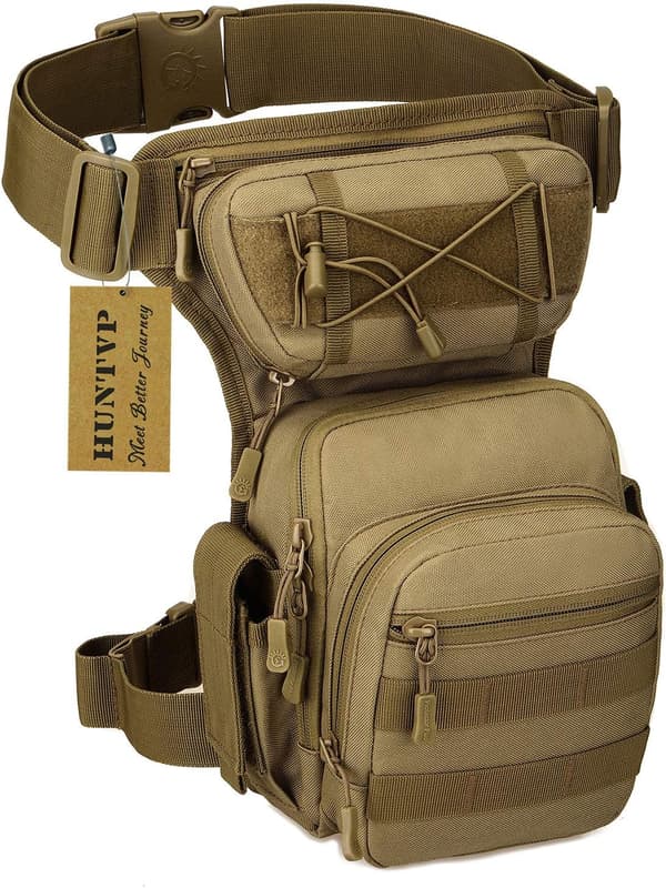Benpose Thigh Bag Taktisk Militær Molle Multifunktionspose til