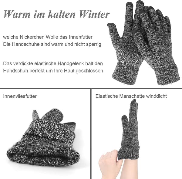 Håndske Mænd Kvinder Vinter Håndske Touchscreen Håndske Varme Håndske Kni