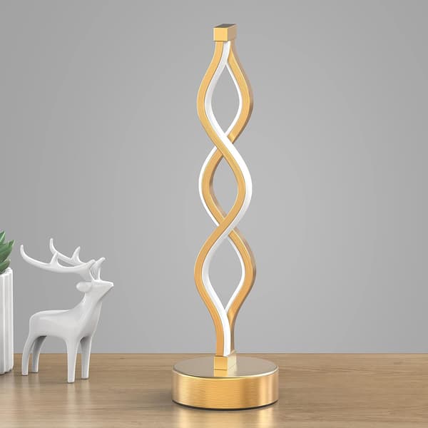 Infinity Spiral LED-pöytälamppu Musta, Himmennettävä Metalli