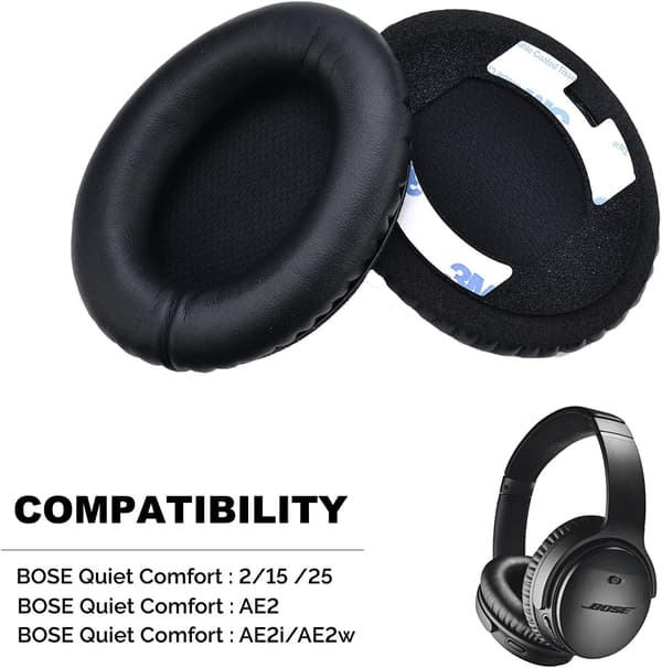 1 Par Erekksjonsputer Kompatibel med Bose Quietcomfort QC2