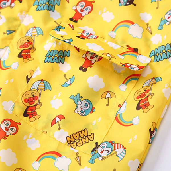 1 Pack Anpanman Barnregnrock Med Skolväska Bit Transp