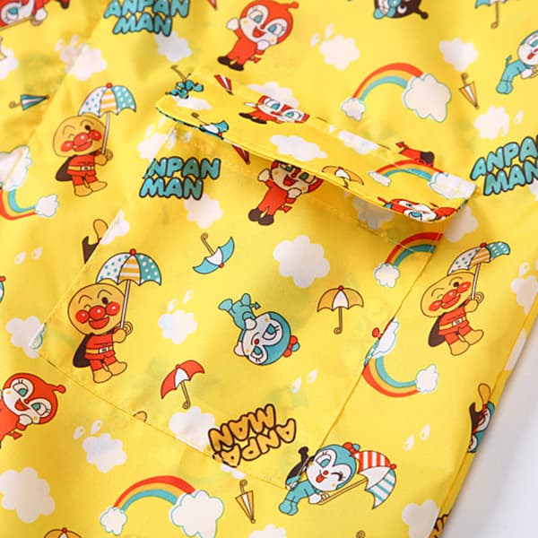 1 Pak Anpanman Børne Regnjakke Med Skoletaske Bit Transp