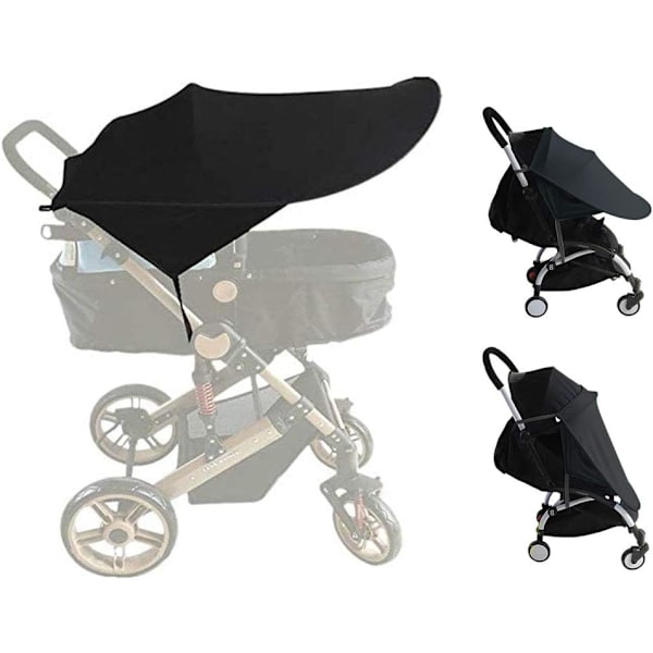 Universell Vagn Solskydd Anti-UV UPF50+ Huva Justerbar