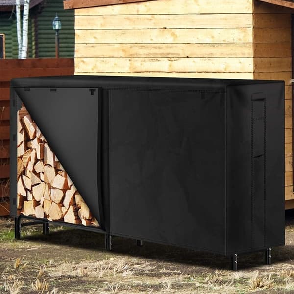 Vedhållare Eldstad Ved 244cmx61cmx107cm Vedställ DXGHC