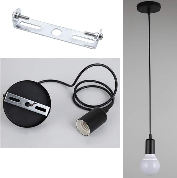 4 stk. Loftlampe Beslag 90mm Hængende Lys Tilbehør Loft