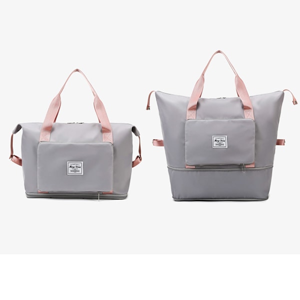 Stor Foldbar Rejsetaske, Nylon Udvidbar Weekender Lug
