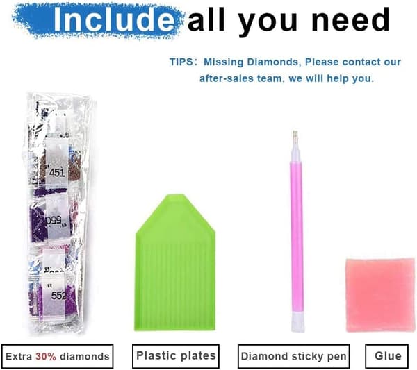 5D Ur-tårn Diamantmaleri, Julepynt Maleri