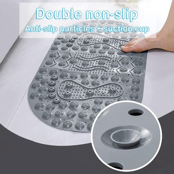 Antislip Dusjmatte med Magnetisk Massasje, PVC Antislip Dusjmatte